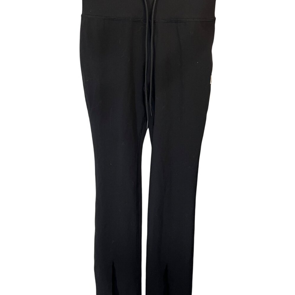 Vuori Womens XS Black Drawstring High-Waist Daily Split Leggings